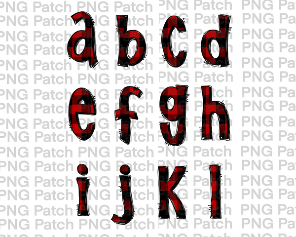 Buffalo Alpha Pack, Alphabet Pack PNG File, Alpha Pack Sublimation Design A-L