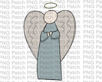 Christmas Angel, Christmas Sublimation Design, Holiday PNG File