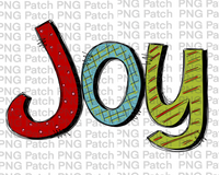 Colorful Joy, Christmas Sublimation Design, Holiday PNG File