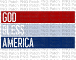 God Bless America, Flag or Stripes, USA PNG File, Fourth of July Sublimation Design