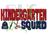 Boy Kindergarten Squad, Back To School PNG File, Student Sublimation Design