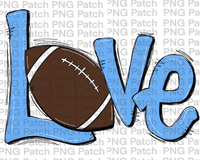 Columbia Love with Football, Football PNG File, Cheerleader Sublimation Design