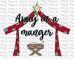 Red Manger with Dots, Christmas Sublimation Design, Holiday PNG File