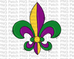 Mardi Gras, Fleur De Lis, Mardi Gras PNG File, Holiday Sublimation Design