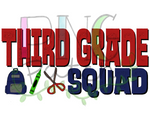 Boy Third Grade Squad, Back To School PNG File, Student Sublimation Design