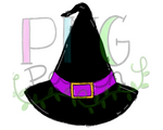 Witch Hat, Fall PNG File, Halloween Sublimation Design