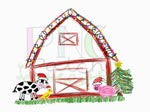 Christmas on the Farm, Red Barn Scribble Barn