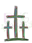 Scribble Crosses, Easter