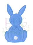 Blue Watercolor Bunny