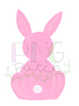 Pink Watercolor Bunny