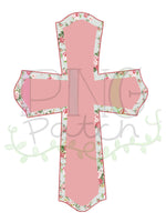 Vintage Mint Rose Easter Cross