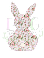 Vintage Rose Bunny, Lilac Background