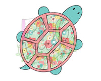 Cute Turtle, Floral