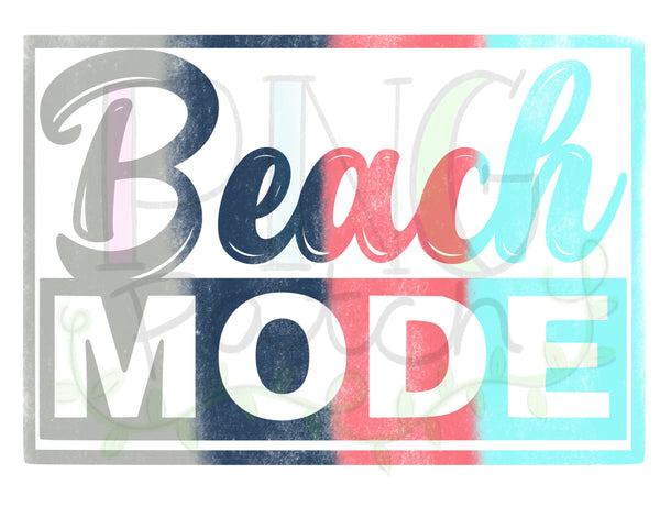 Beach Mode, Colorful, Beach PNG Files for Sublimation