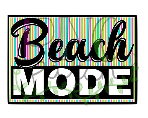 Beach Mode, Striped, Beach PNG Files for Sublimation