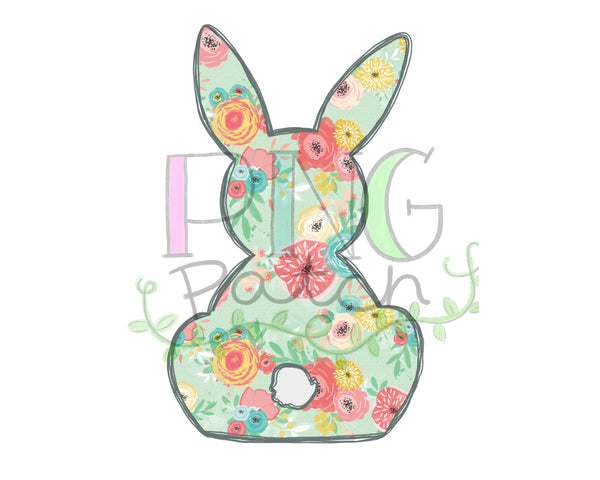 Floral Easter Bunny