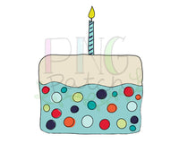 Birthday Blue Cake Age One, Birthday PNG Files for Sublimation