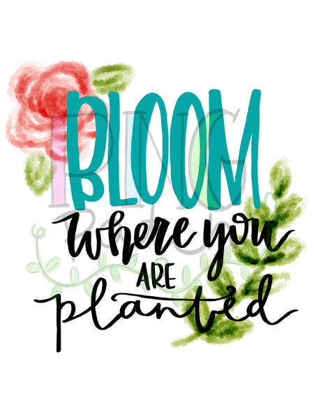 Bloom Where You are Planted