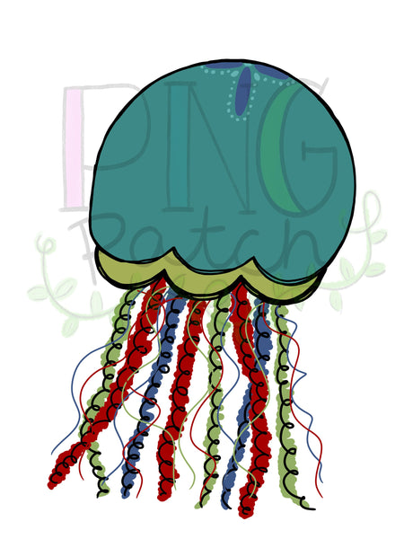 Cute Boy Colored Jellyfish