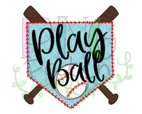 Play Ball Baseball Plate