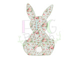 Vintage Rose Easter Bunny with Mint Background